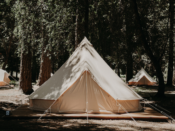 Glamping tent